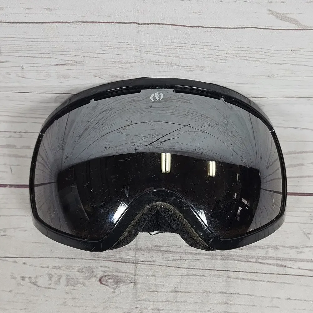 Electric Winter Sports Ski Snowboard Goggles Black Frame Mirrored Lens